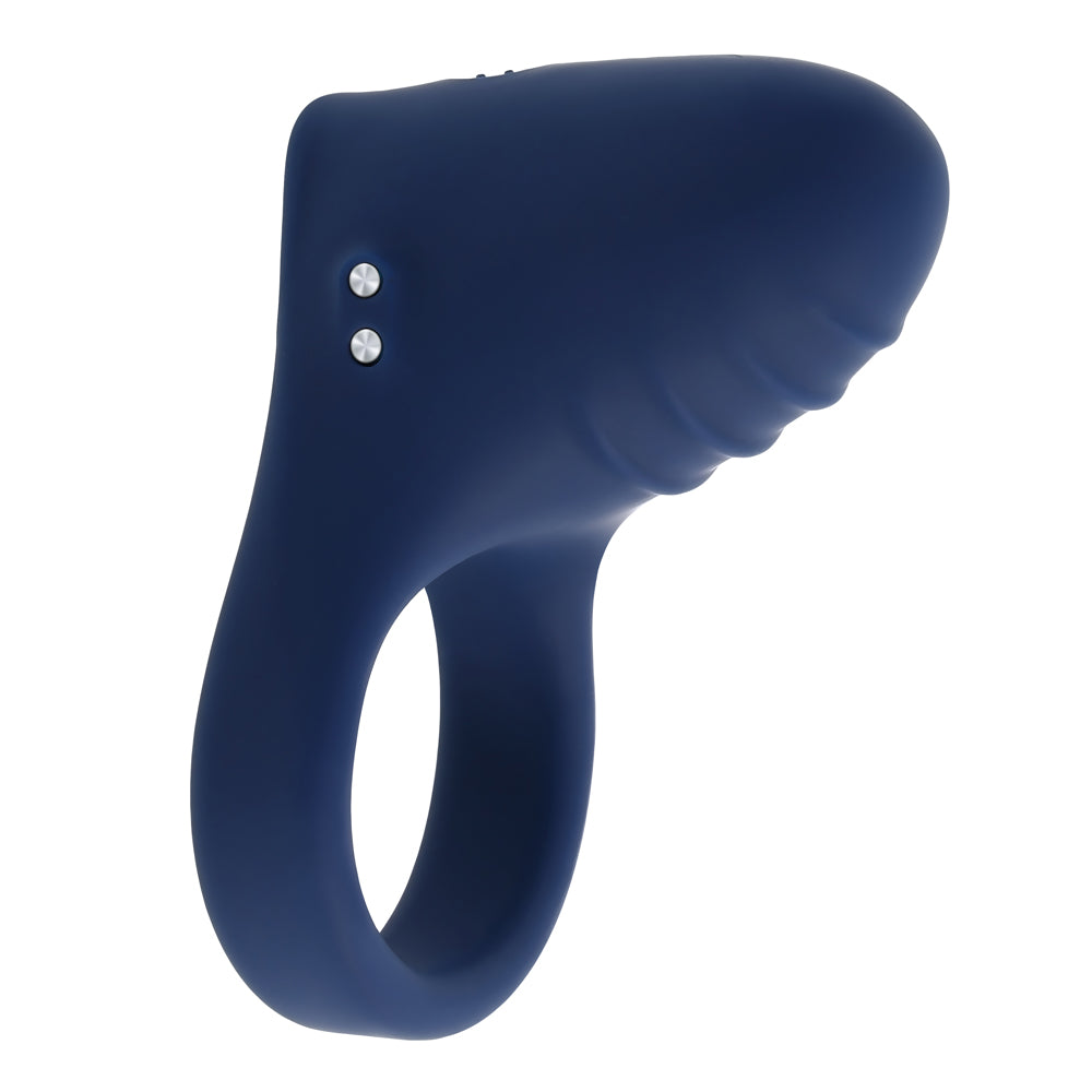 Playboy Pleasure Point Vibrating Cock Ring, silicone couples' toy with targeted vibration for enhanced pleasure.