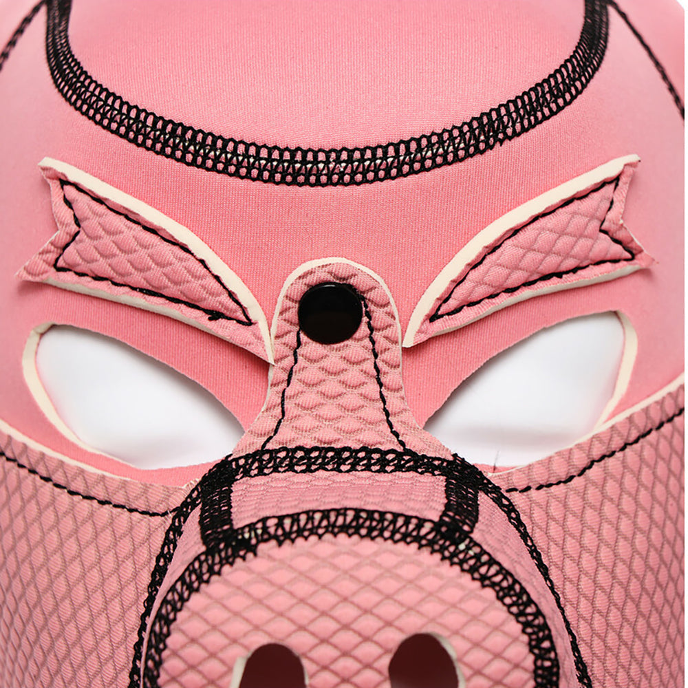 Ple'sur Neoprene Pig Mask Hood Pink Bag Packaging