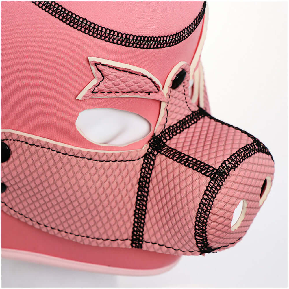 Ple'sur Neoprene Pig Mask Hood Pink Bag Packaging