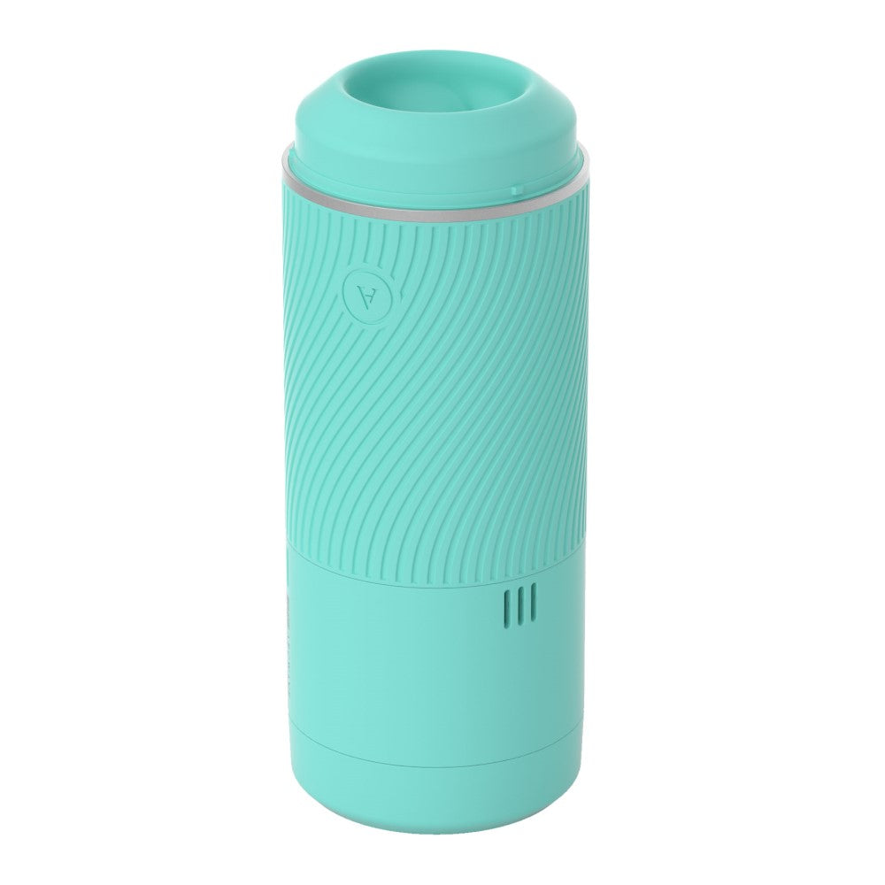 Arcwave Pow Silicone Stroker with Suction Control Mint in a sleek mint design, featuring a textured exterior and top opening.
