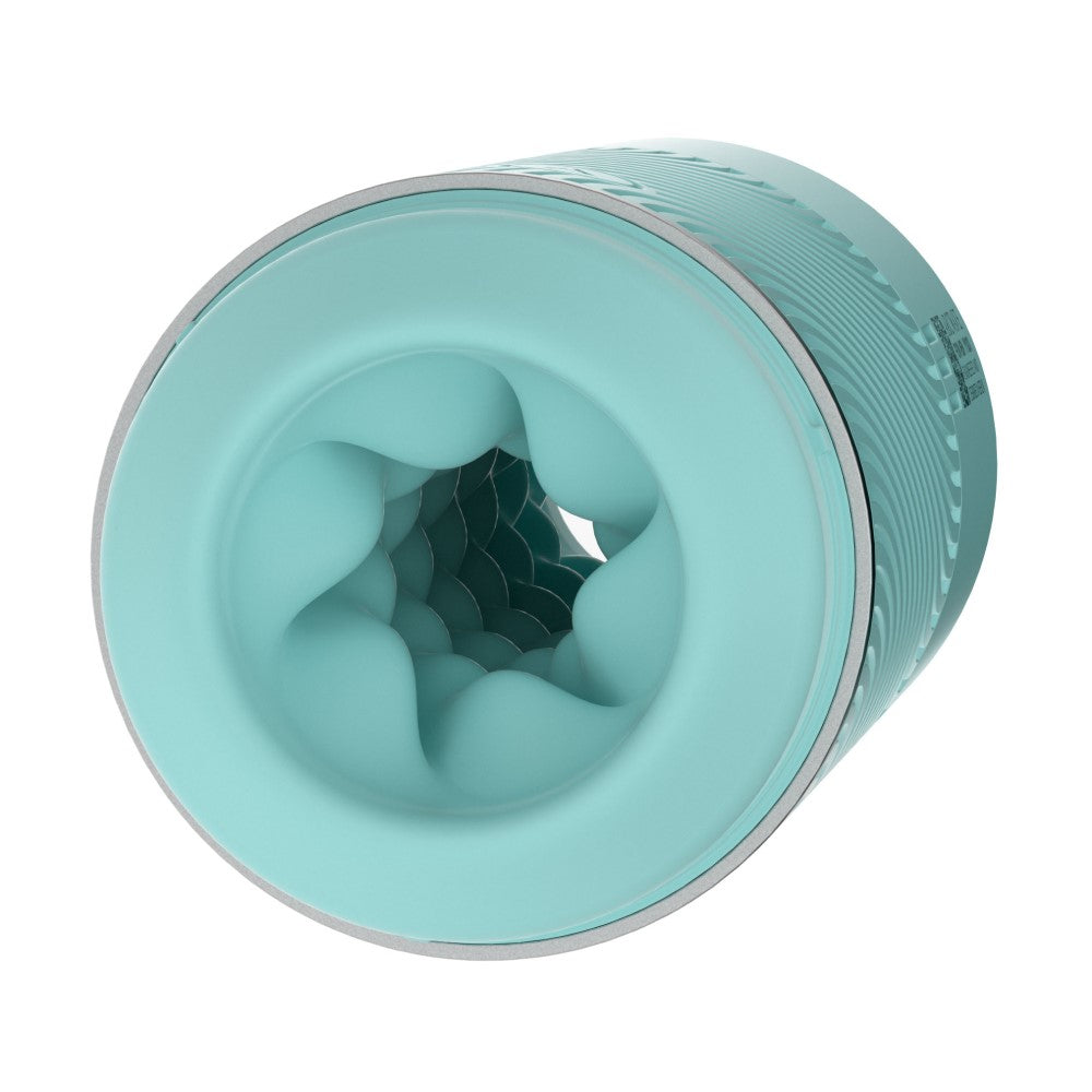 Arcwave Pow Silicone Stroker with Suction Control Mint, showcasing its smooth silicone sleeve and innovative suction design.