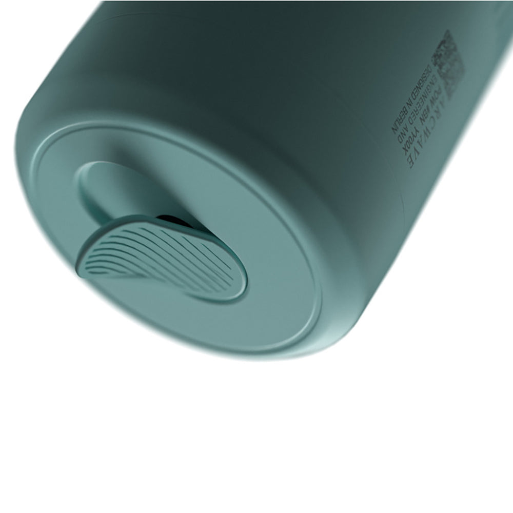 Arcwave Pow Silicone Stroker with Suction Control Mint bottom view showcasing the control button design.