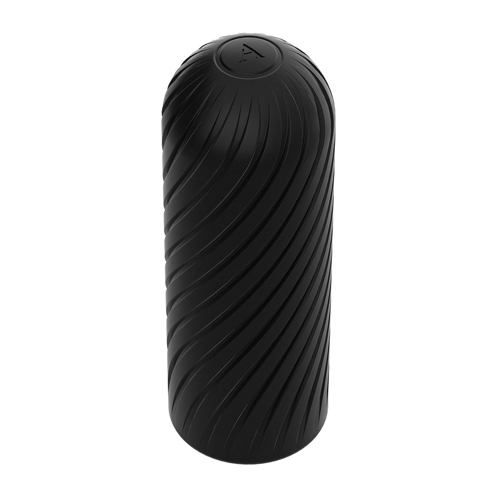 Arcwave Ghost Reversible Silicone Stroker Black with unique textured design for enhanced pleasure.