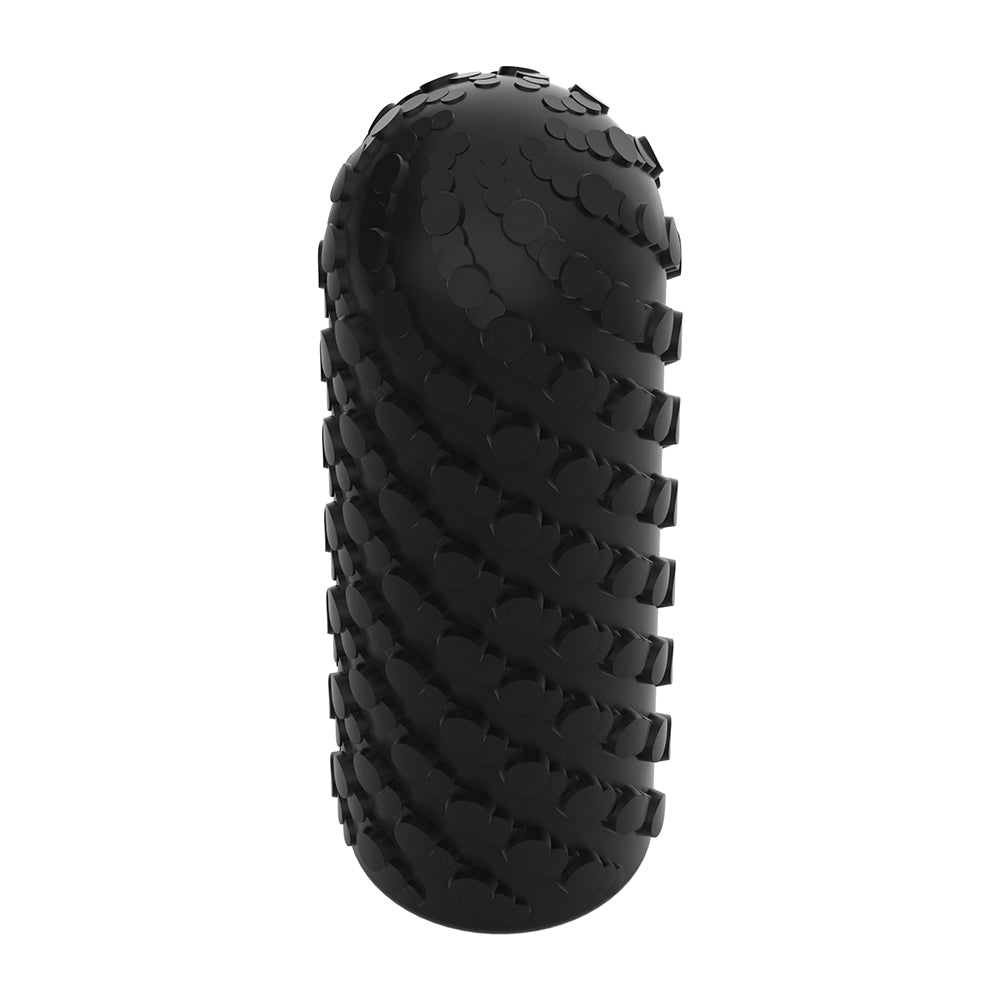 Arcwave Ghost Reversible Silicone Stroker Black showcasing its innovative texture and design.
