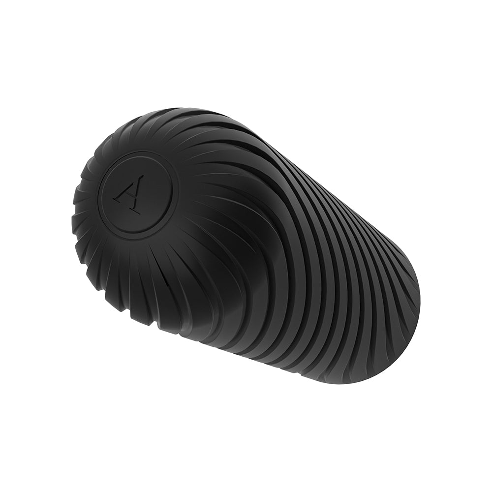 Arcwave Ghost Reversible Silicone Stroker Black featuring innovative texture design for enhanced pleasure.