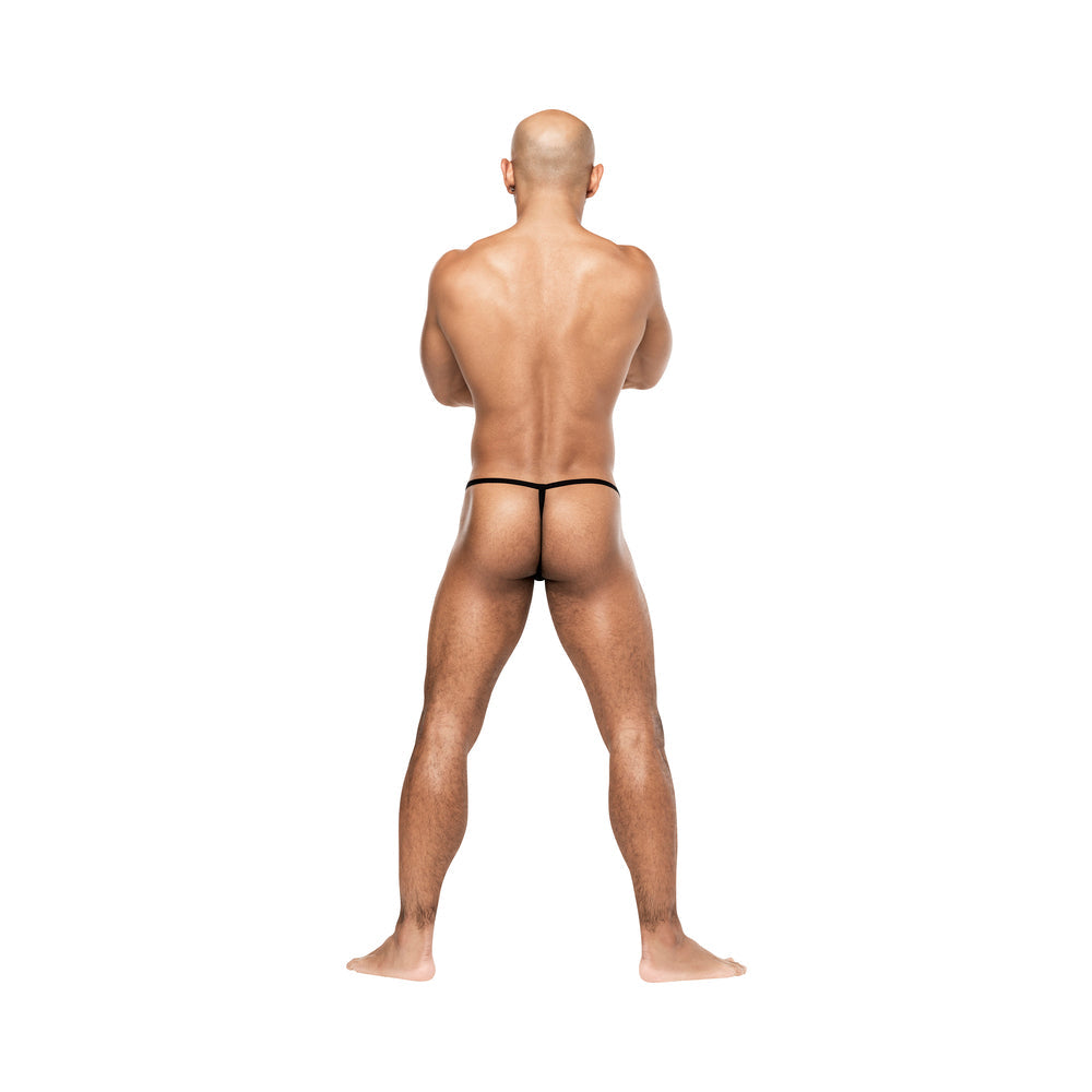 Male Power Disco Desire Posing Strap Black/Red O/S