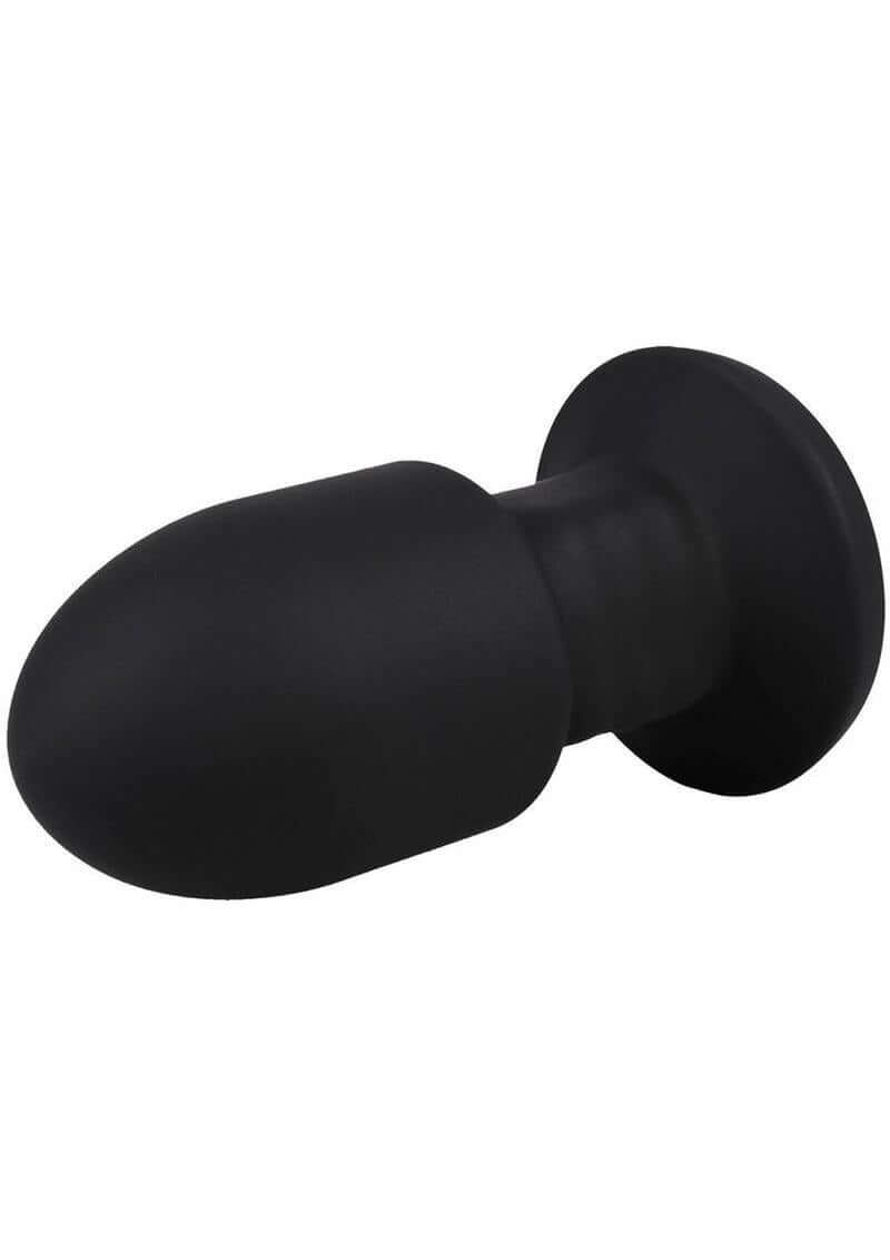 Fort Troff Robo Rimmer Slim Anal Plug with Remote Black shown from the side on a white background