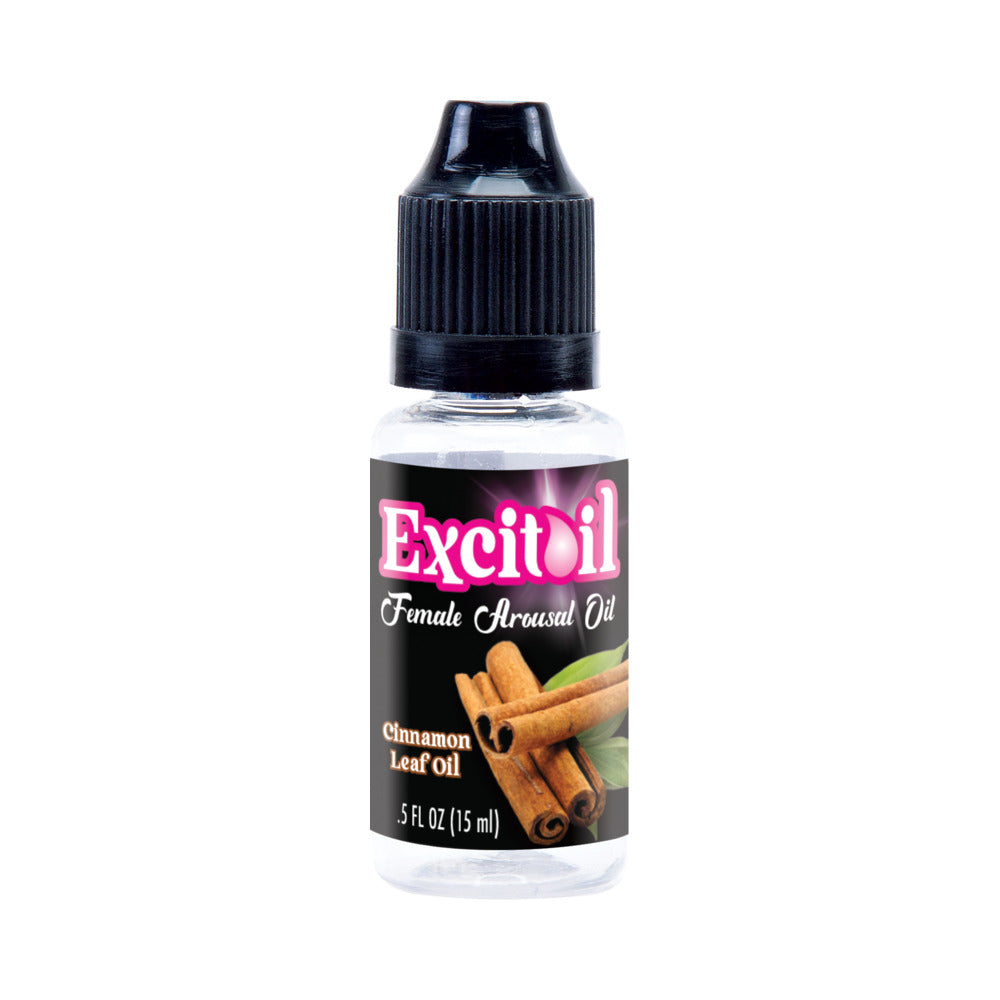Cinnamon Arousal Oil 0.5 Oz Bottle Carded, infused with cinnamon leaf oil for enhanced pleasure.
