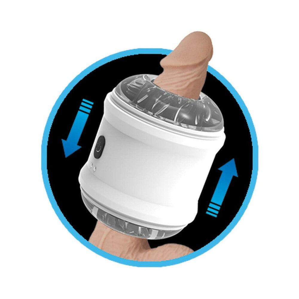 Nasstoys Dynamo Rechargeable Vibrating Masturbator Cylinder White