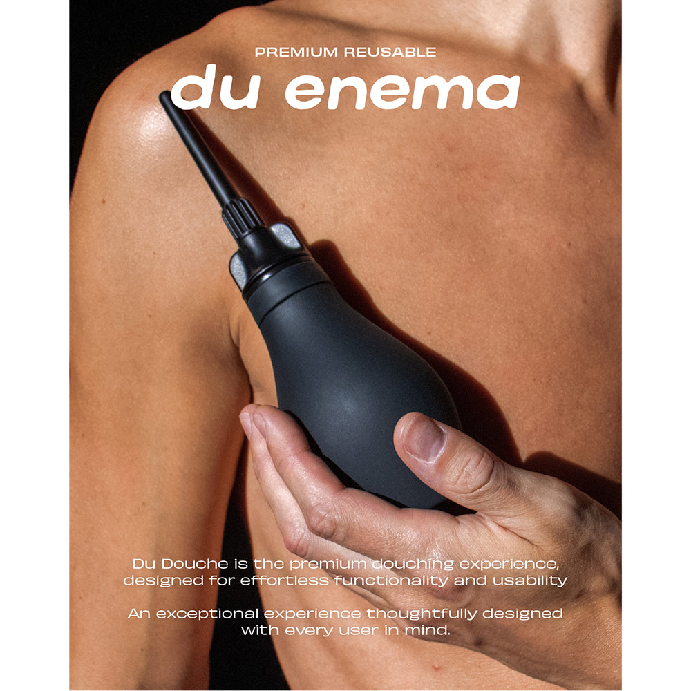 Du Douche Midnight premium reusable douching system designed for effortless functionality and usability.