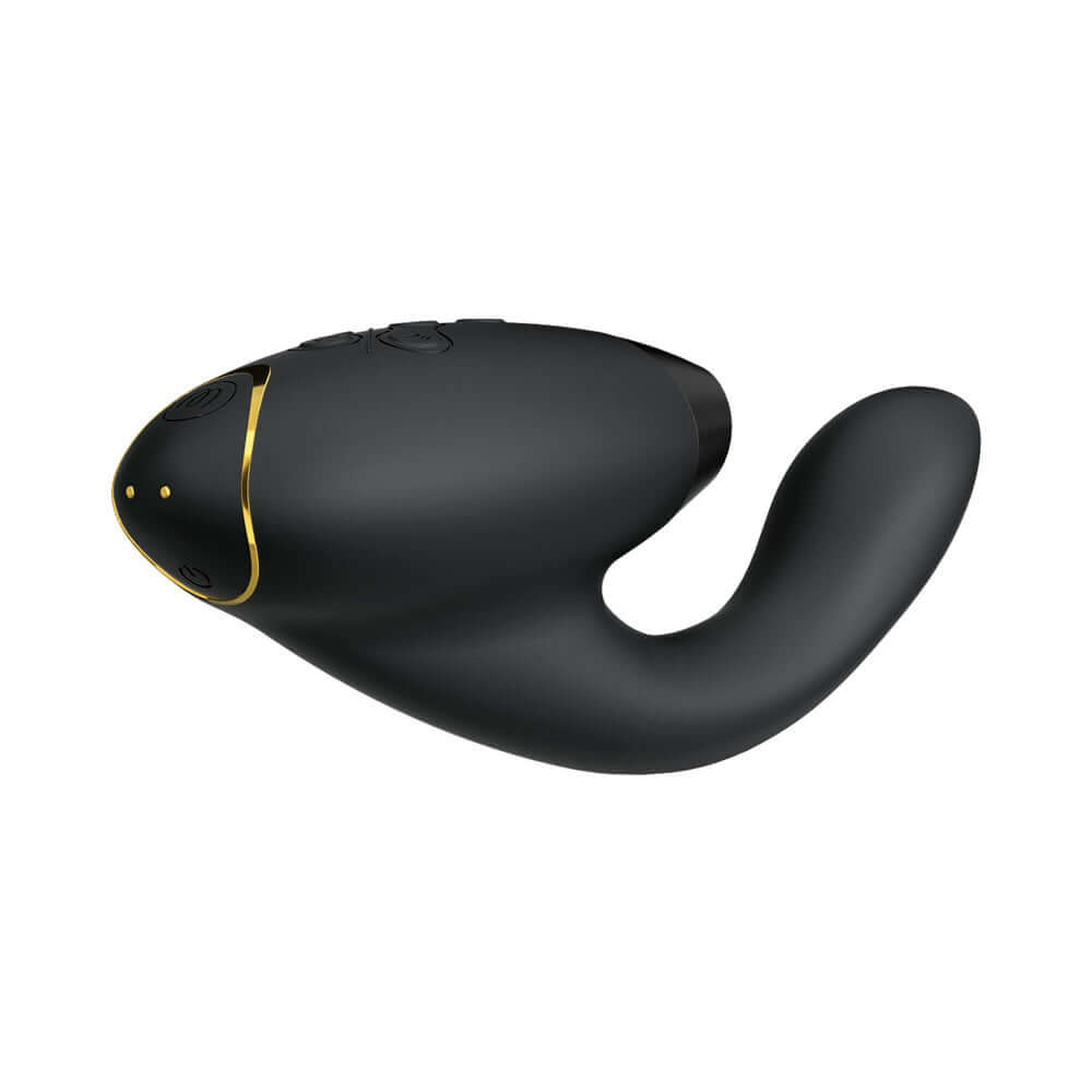 Womanizer Duo 2 Silicone Rechargeable Clitoral and G-Spot Stimulator - Black