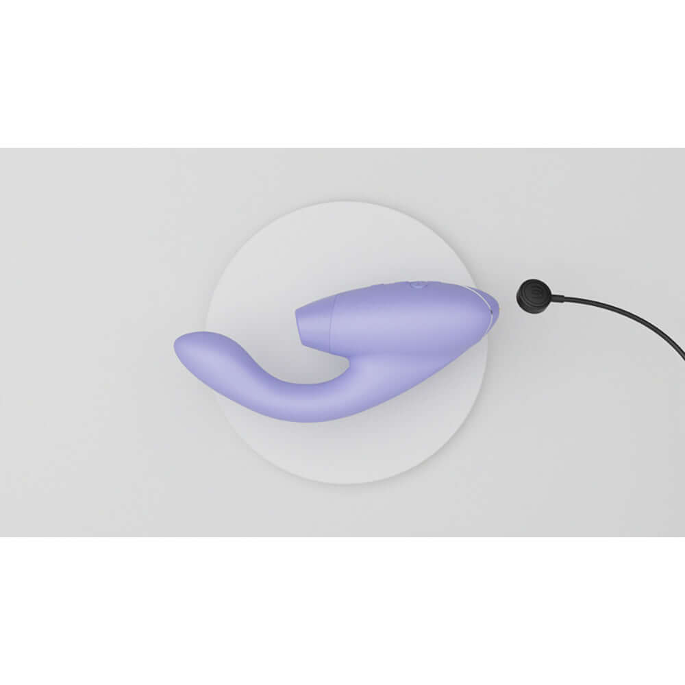 Womanizer Duo 2 Rechargeable Dual Stimulation Pleasure Air and G-Spot Vibrator Lilac