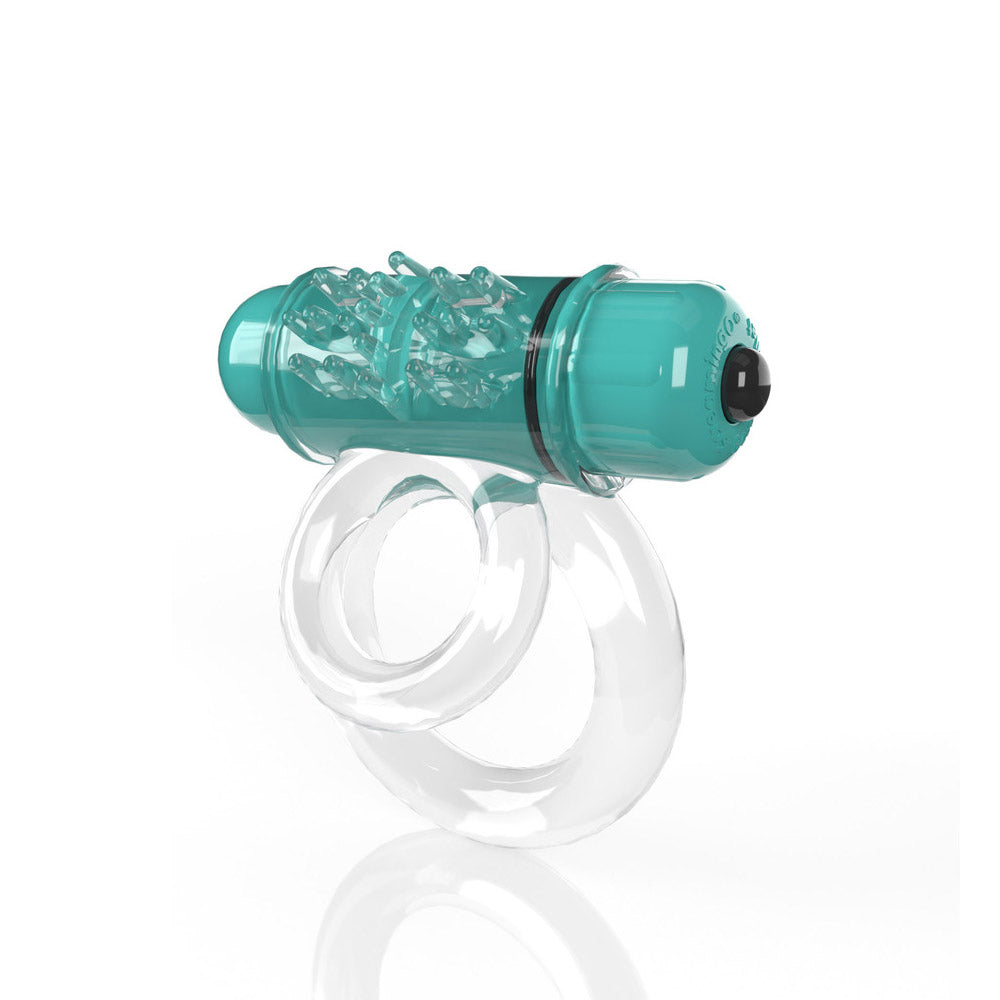 Screaming O 4B DoubleO 6 Vibrating Double Cockring Kiwi