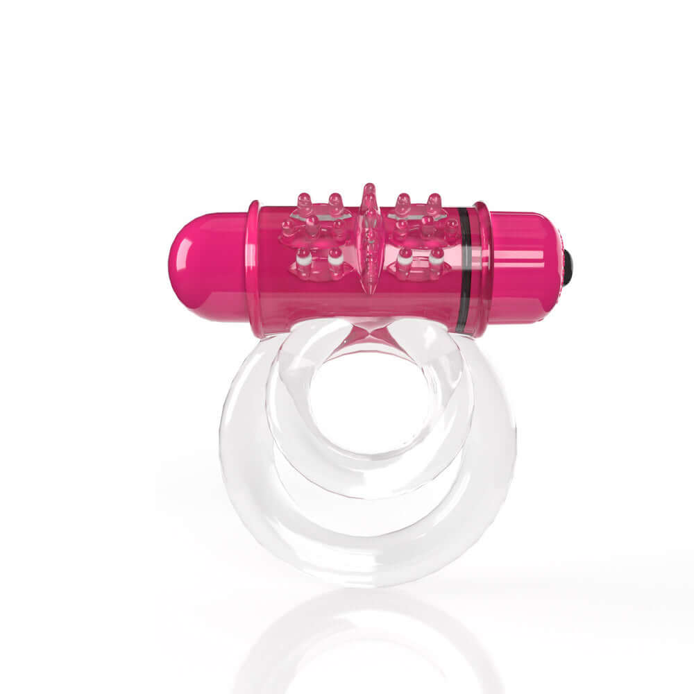 Screaming O 4T DoubleO 6 Vibrating Double Cockring Strawberry