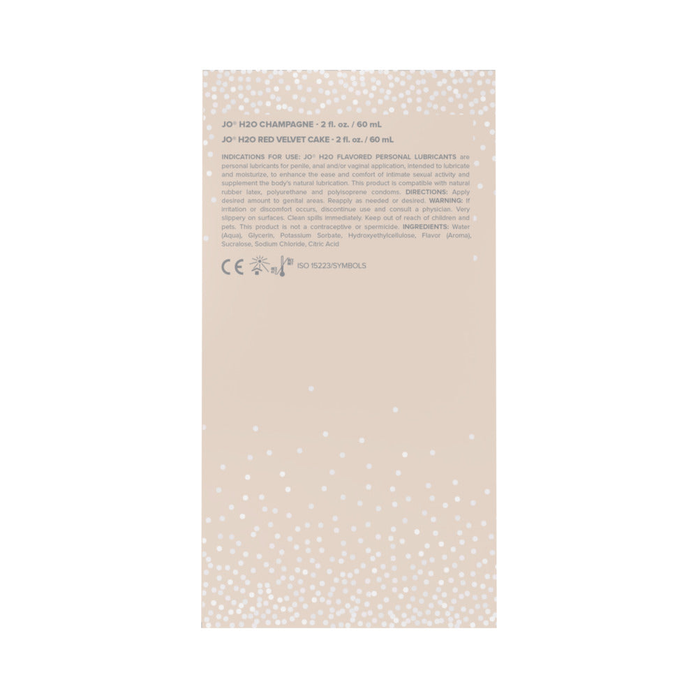 JO 20th Anniversary Flavored Water-Based Lubricant 2-Piece Gift Set
