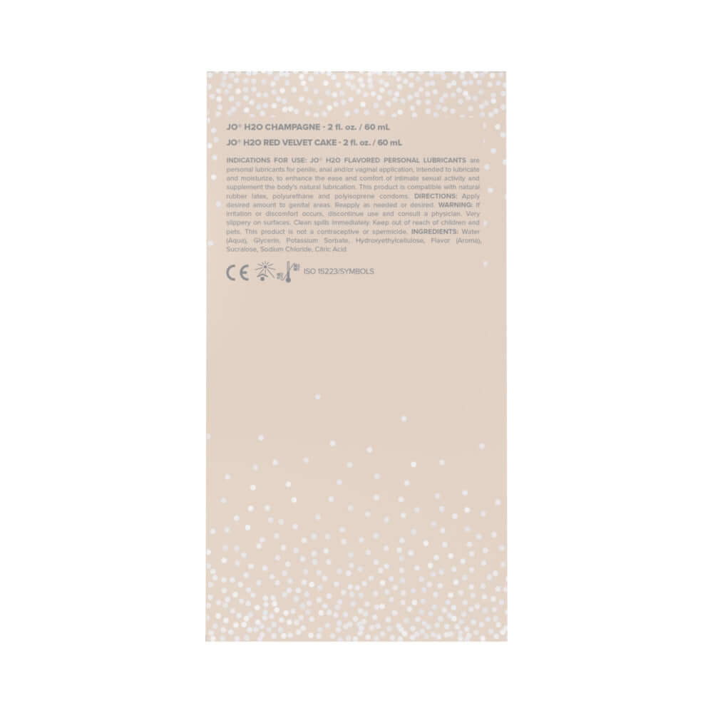 JO 20th Anniversary Flavored Water-Based Lubricant 2-Piece Gift Set