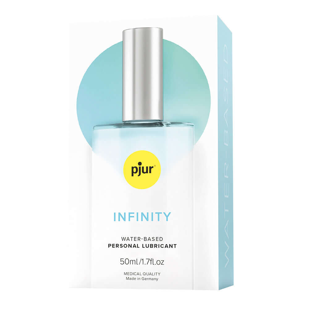 Pjur Infinity Water Based Personal Lubricant 1.7 Oz in a sleek bottle with packaging