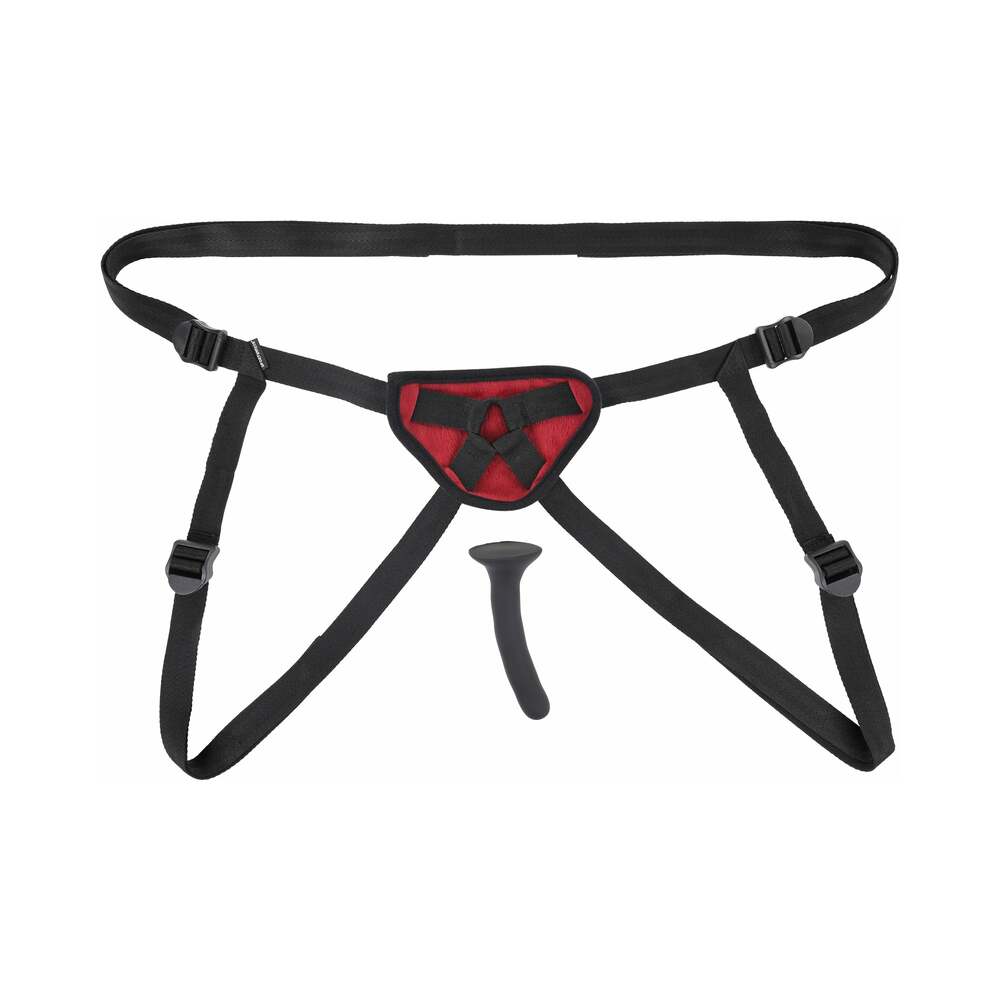 Sportsheets Saffron Silicone Pegging Kit with Adjustable Strap-On Harness & 5 inches Dildo