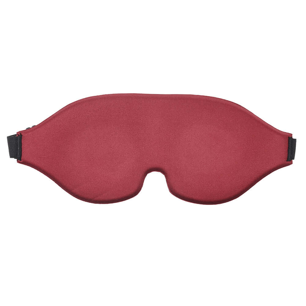 Sportsheets Saffron Blindfold with Memory Foam, featuring a soft red design for sensory enhancement and comfort.