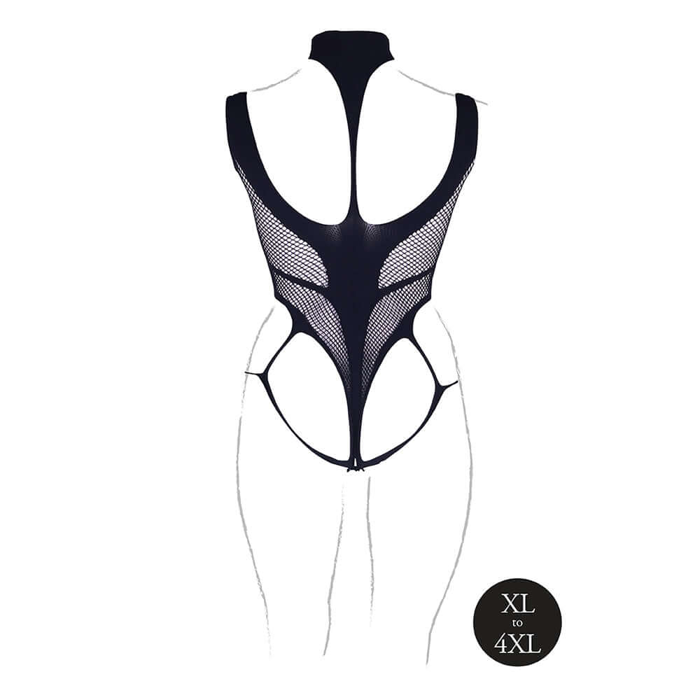 Le Desir Shade Cyllene XLVIII Bodysuit with Turtleneck Black Queen Size