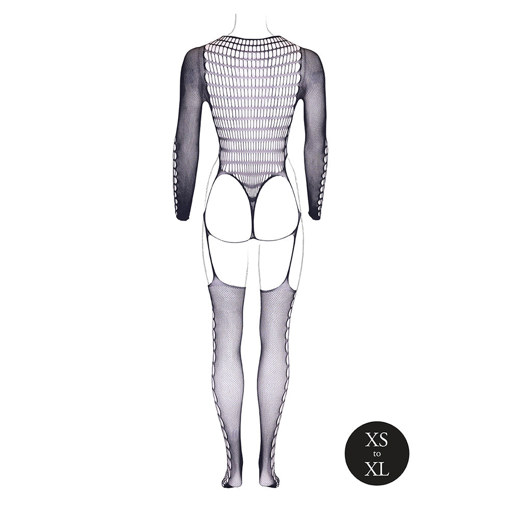 Le Desir Shade Kalyke XXIII Bodystocking with Turtleneck Black O/S