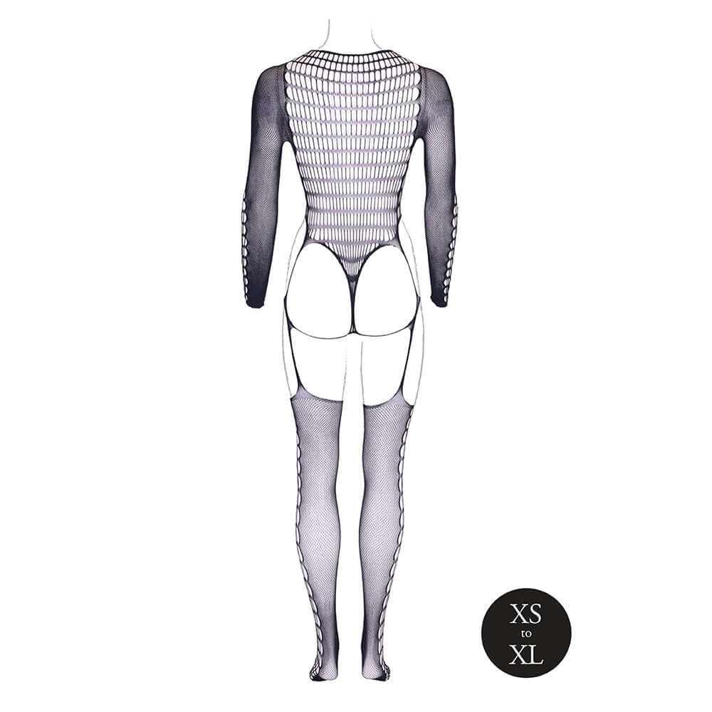 Le Desir Shade Kalyke XXIII Bodystocking with Turtleneck Black O/S
