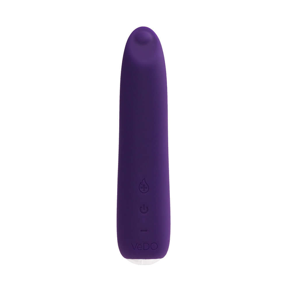 VeDO Boom Rechargeable Warming Silicone Slimline Vibrator Purple