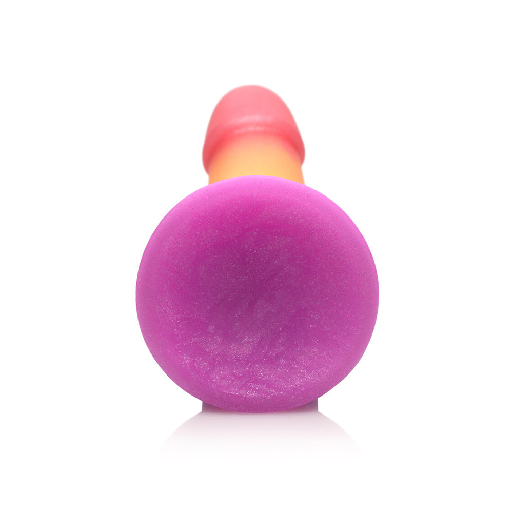 Simply Sweet Phallic 6.5 inch Silicone Dildo Rainbow