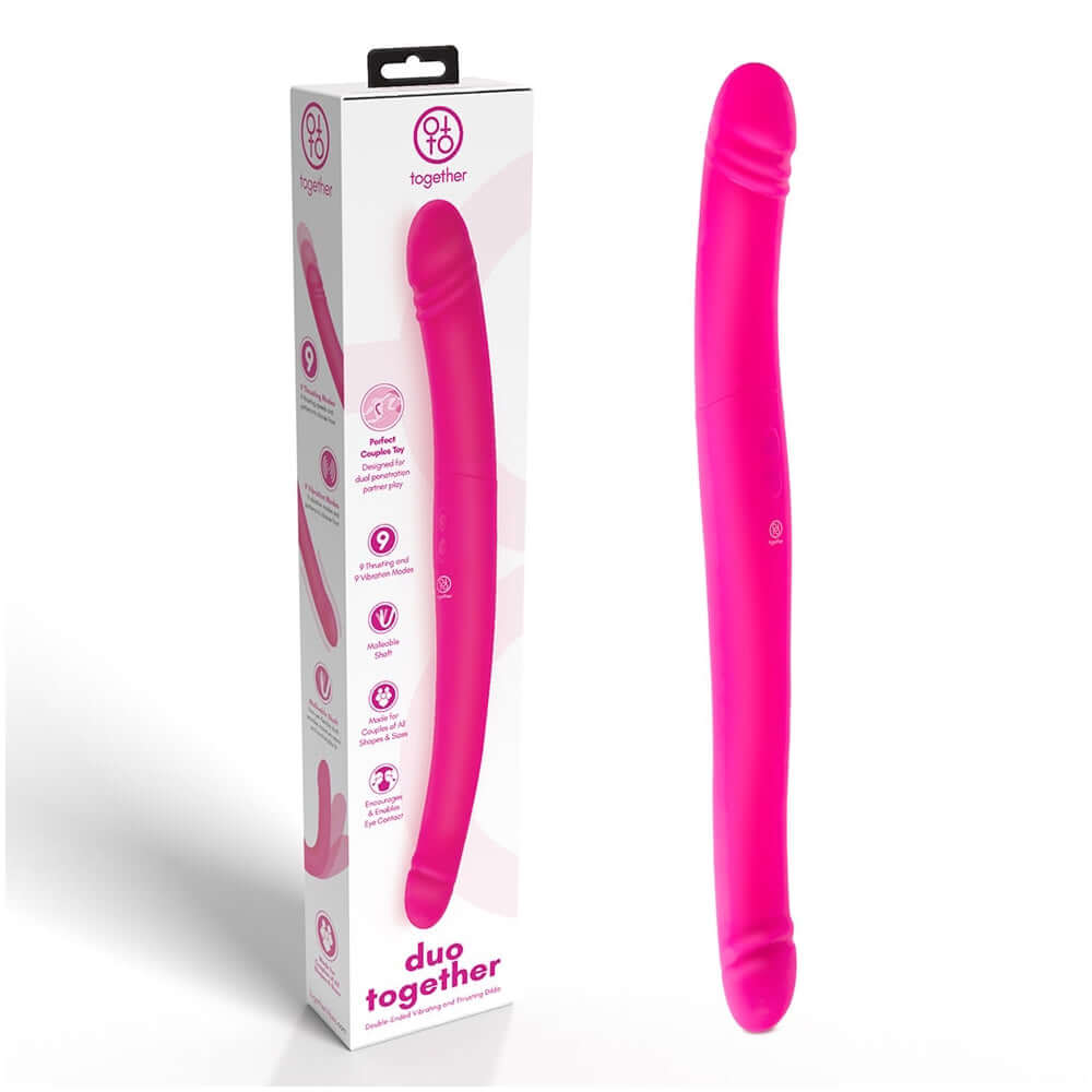 Together Duo Pink Vibrating Dildo