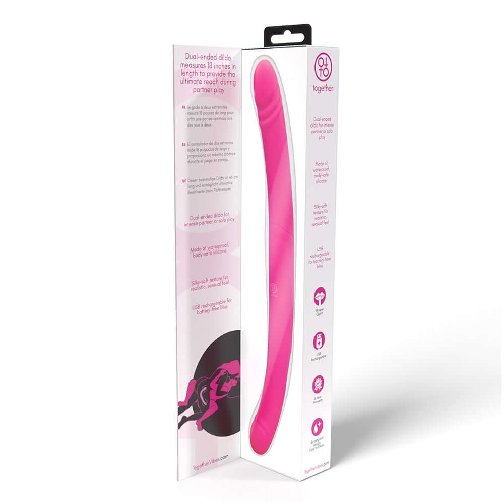 Together Duo Pink Vibrating Dildo