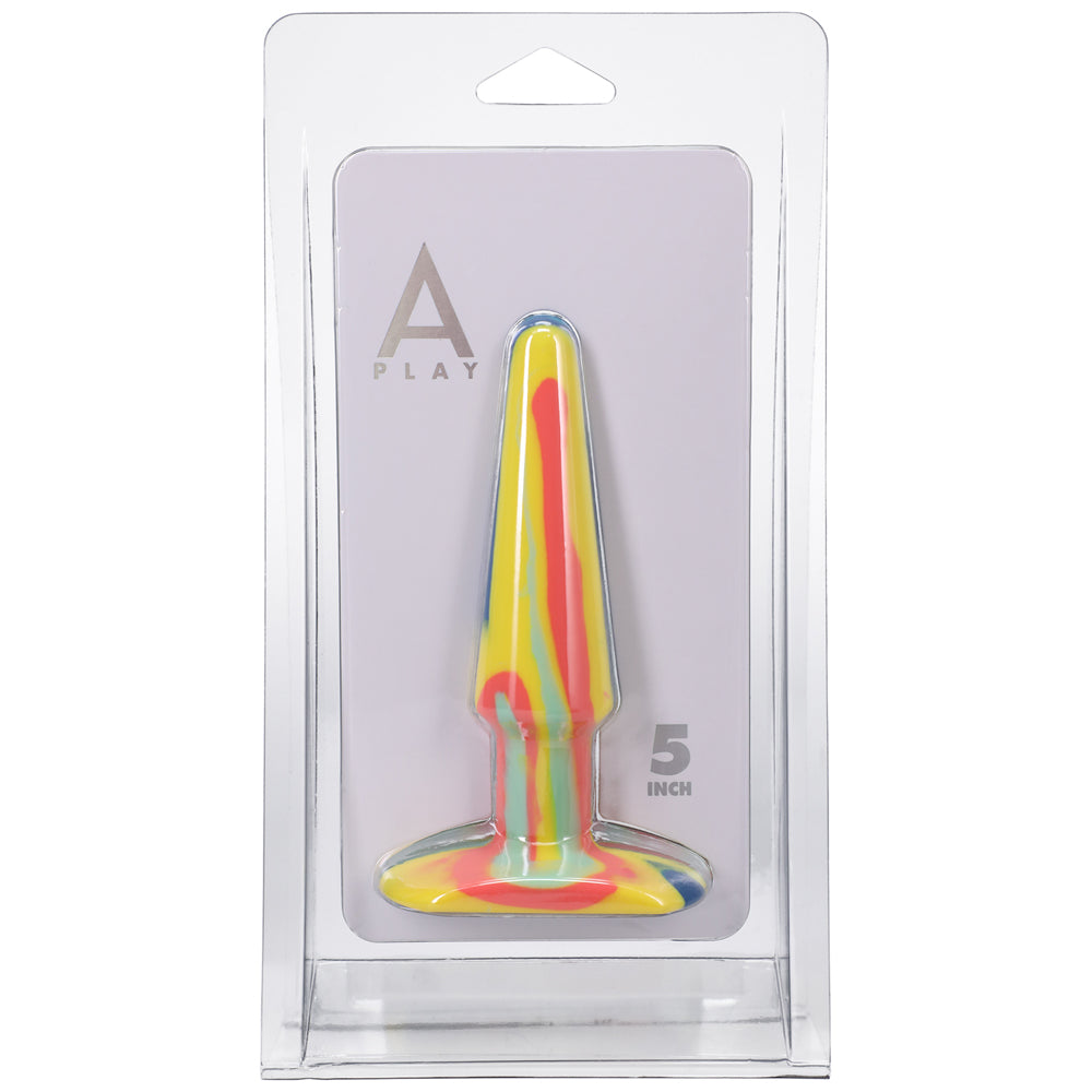 A-Play Groovy 5 inches Silicone Anal Plug Sunrise