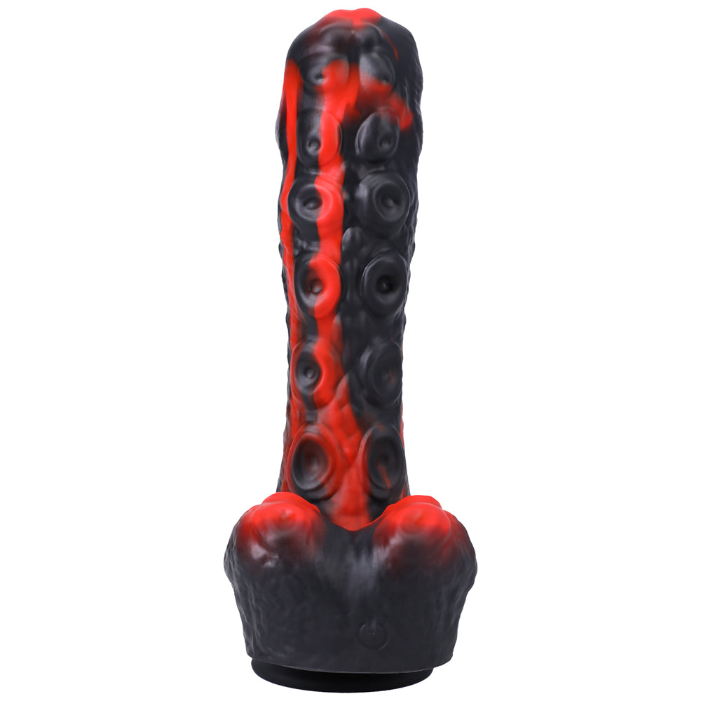 Fort Troff Tendril Thruster Mini Fuck Machine Rechargeable Remote-Controlled Silicone 8.5 inches Thrusting Dildo Red/Black