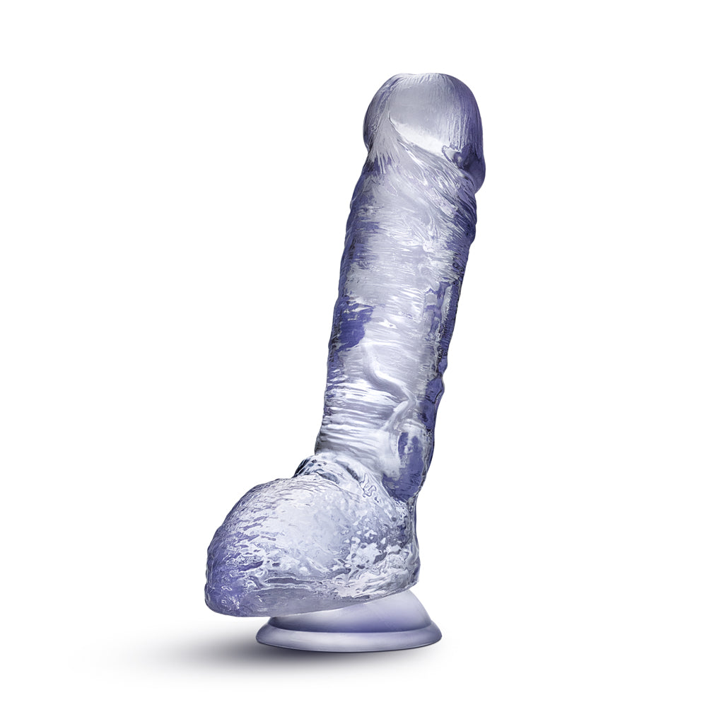 B Yours Plus Hearty n' Hefty 9 inches Dildo with Balls Clear