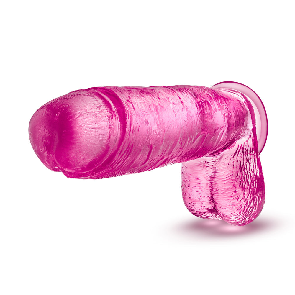 B Yours Plus Big n' Bulky 10.5 inches Dildo with Balls Pink