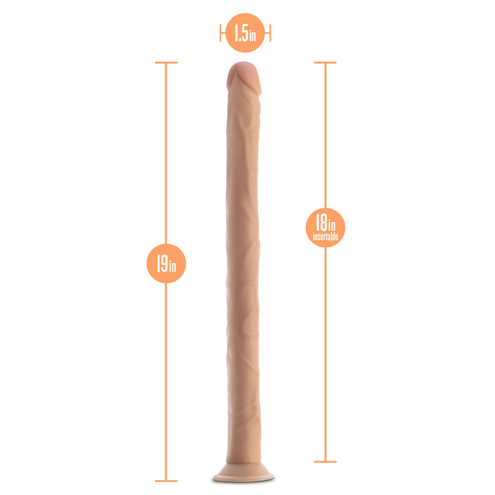Dr. Skin 19 inches Dildo Beige