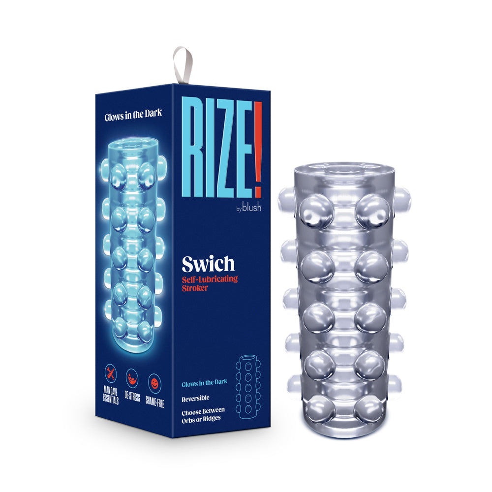 RIZE! Swich Glow in the Dark Self-Lubricating Stroker Clear