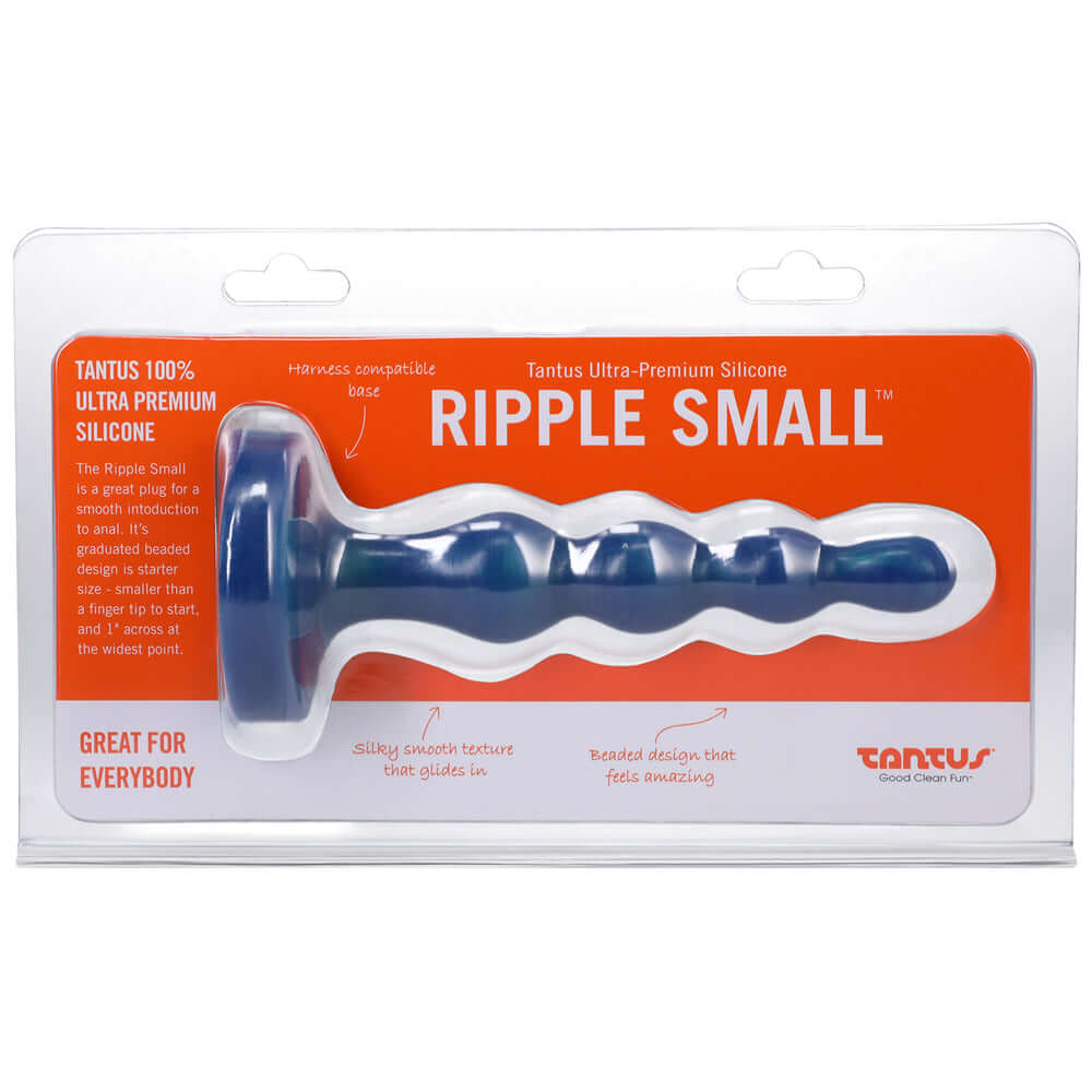 Tantus Ripple Small 8 inches Anal Beads Dildo Firm Malachite