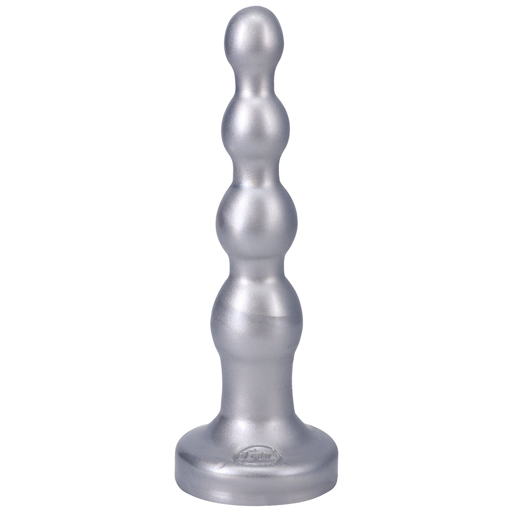 Tantus Ripple Large 8 inches Anal Beads Dildo Medium-Firm Silver