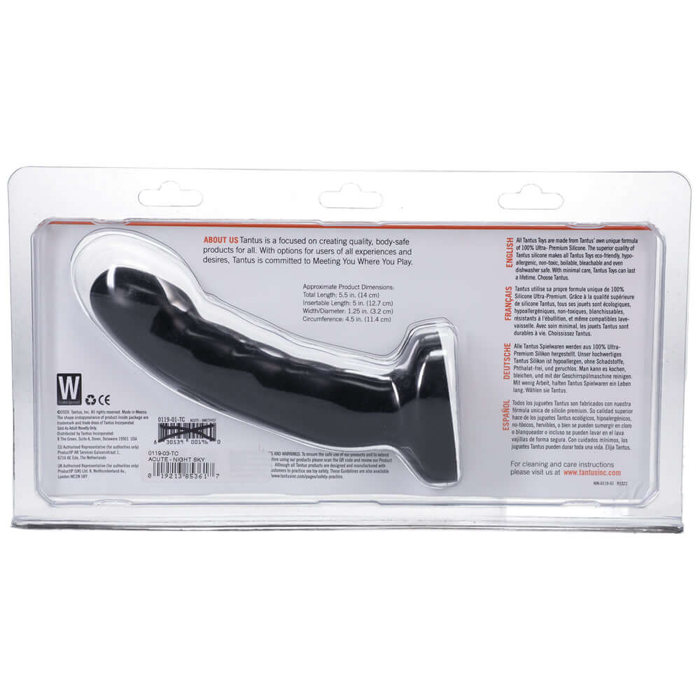 Tantus Acute 5.5 inches Curved Dildo Medium-Firm Night Sky