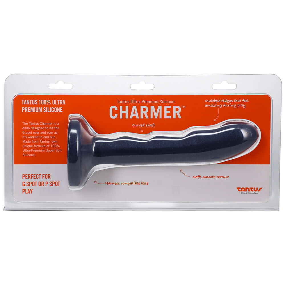 Tantus Charmer 8 inches G-Spot Dildo Sapphire