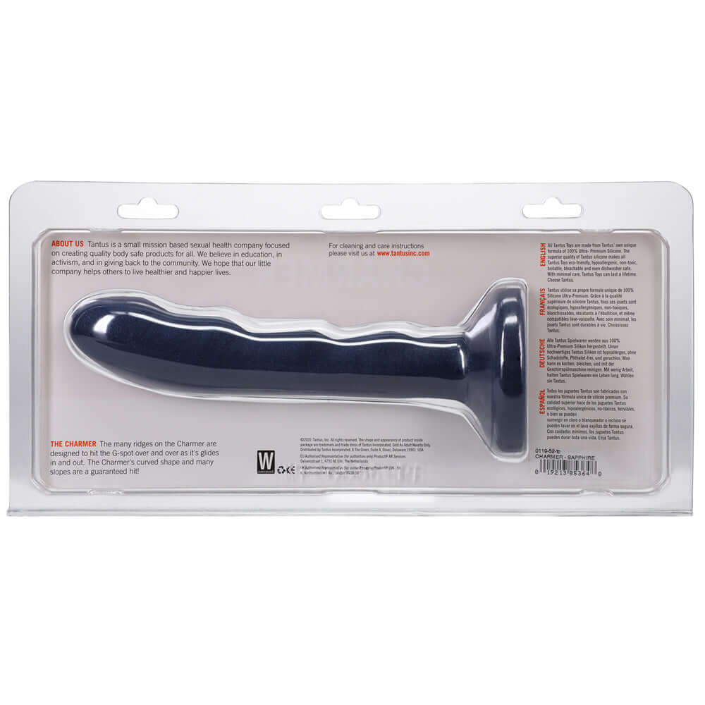 Tantus Charmer 8 inches G-Spot Dildo Sapphire