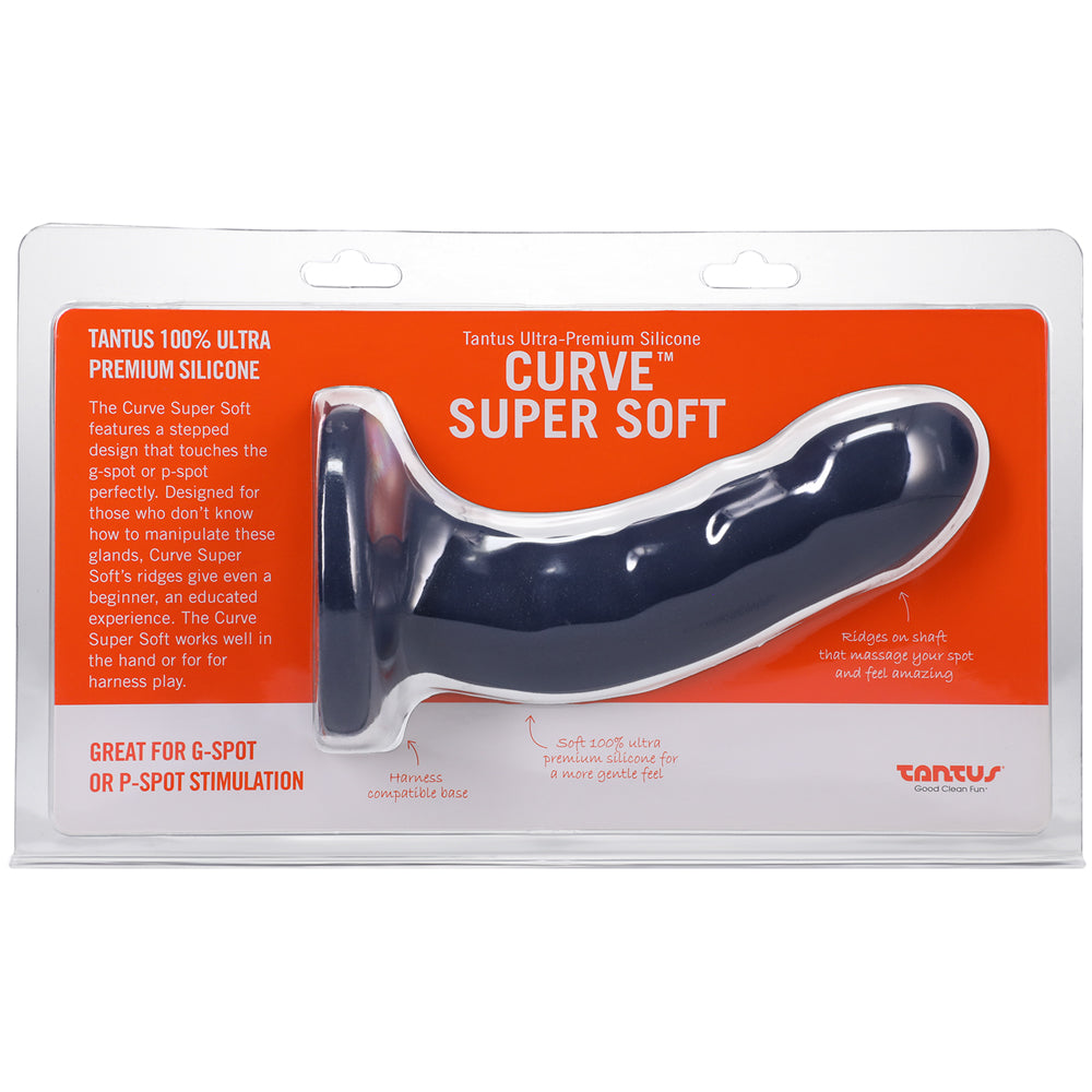 Tantus Curve 6.5 inches Dildo Medium-Firm Sapphire