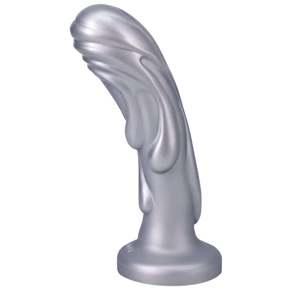 Tantus Magma 7 inches Fantasy Dildo Medium-Firm Silver