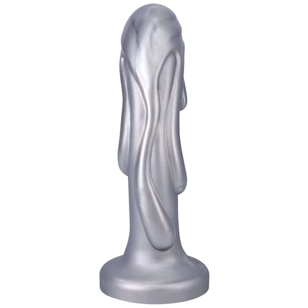 Tantus Magma 7 inches Fantasy Dildo Medium-Firm Silver