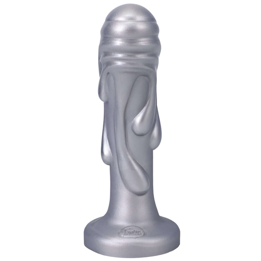 Tantus Magma 7 inches Fantasy Dildo Medium-Firm Silver