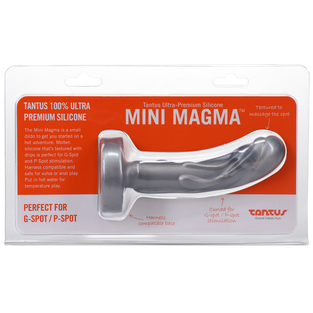 Tantus Mini Magma 5 inches Fantasy Dildo Firm Silver