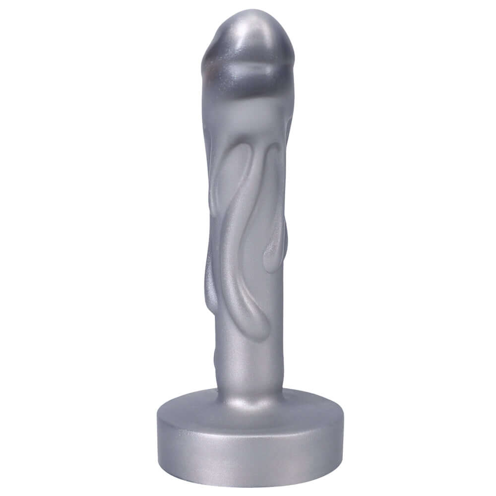 Tantus Mini Magma 5 inches Fantasy Dildo Firm Silver