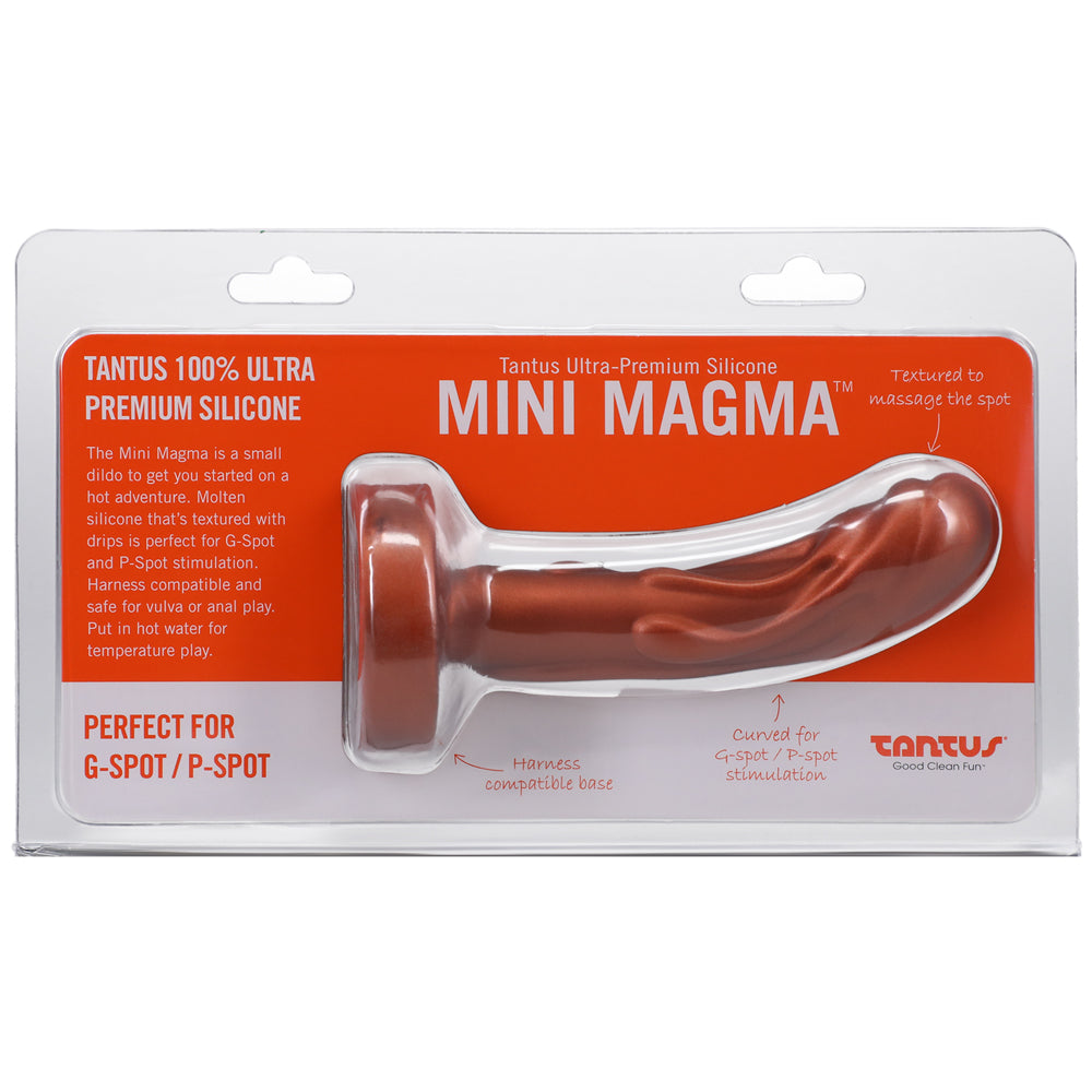 Tantus Mini Magma 5 inches Fantasy Dildo Firm Copper