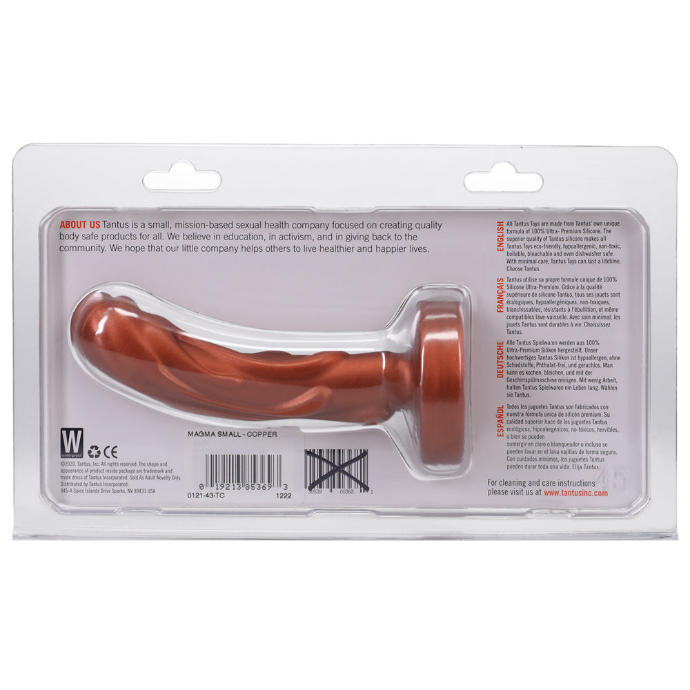 Tantus Mini Magma 5 inches Fantasy Dildo Firm Copper