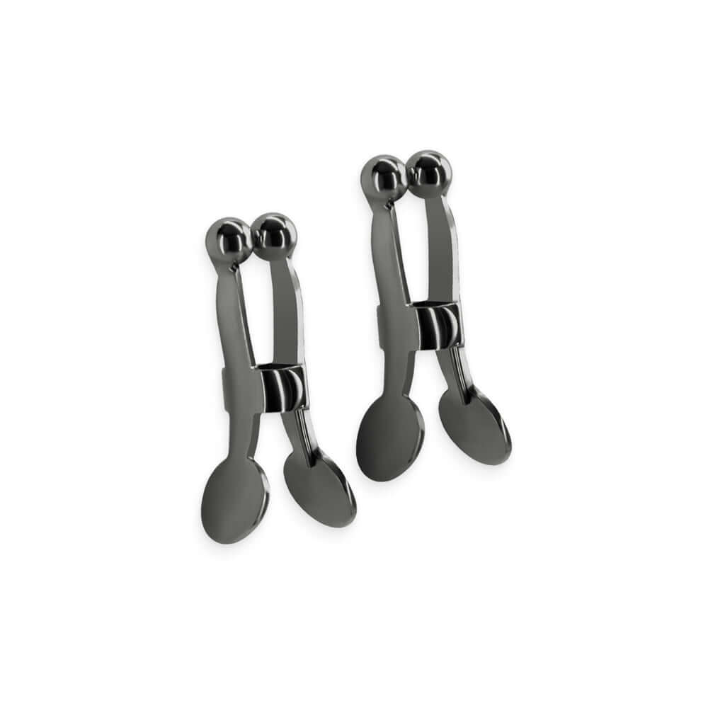 Bound Nipple Clamps C1 Gunmetal for adjustable pressure and sleek styling in intimate settings.
